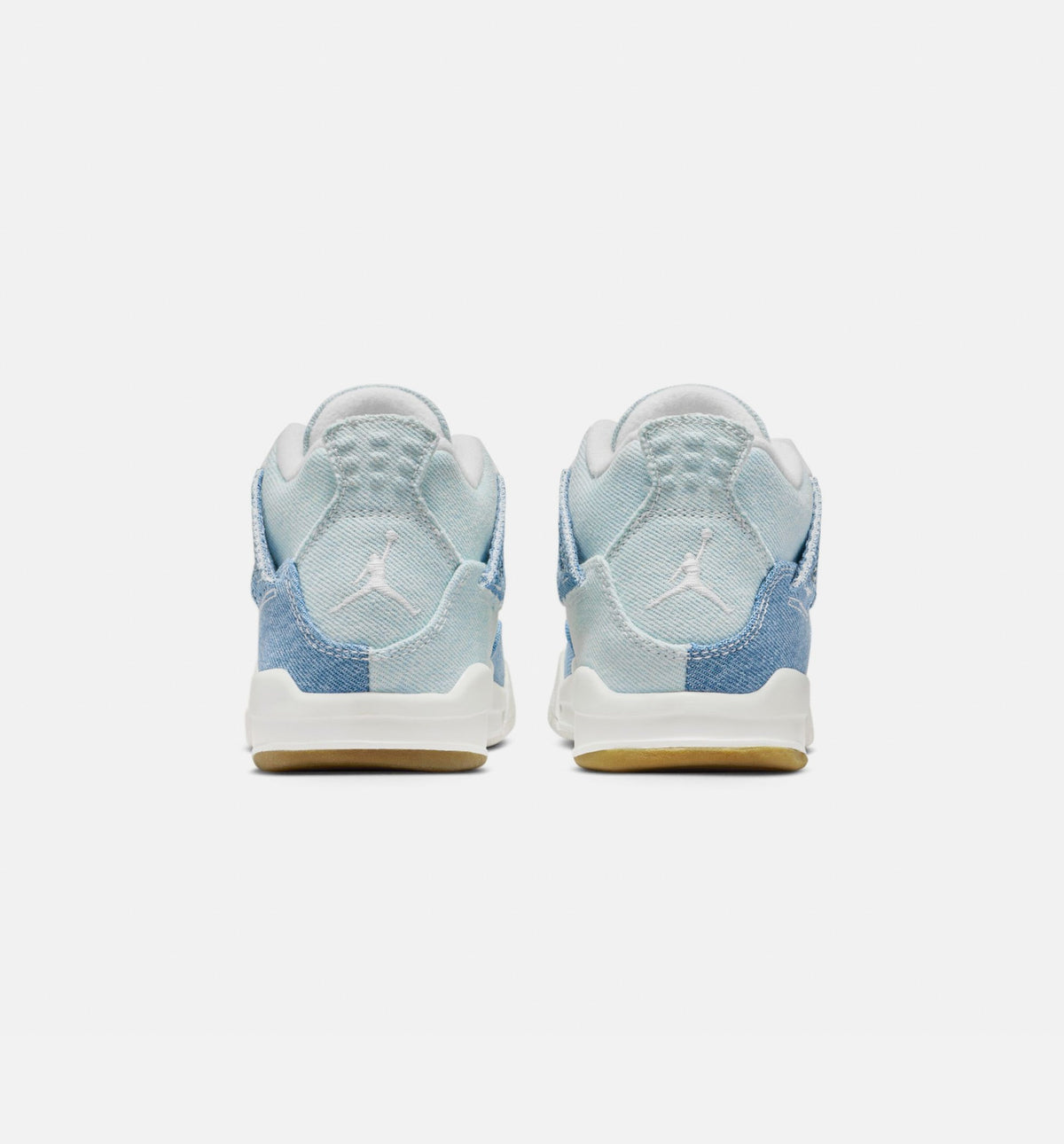 Air Jordan 4 Retro Worn Blue – Preschool Lifestyle Shoe in Sail/Worn Blue/Metallic Gold