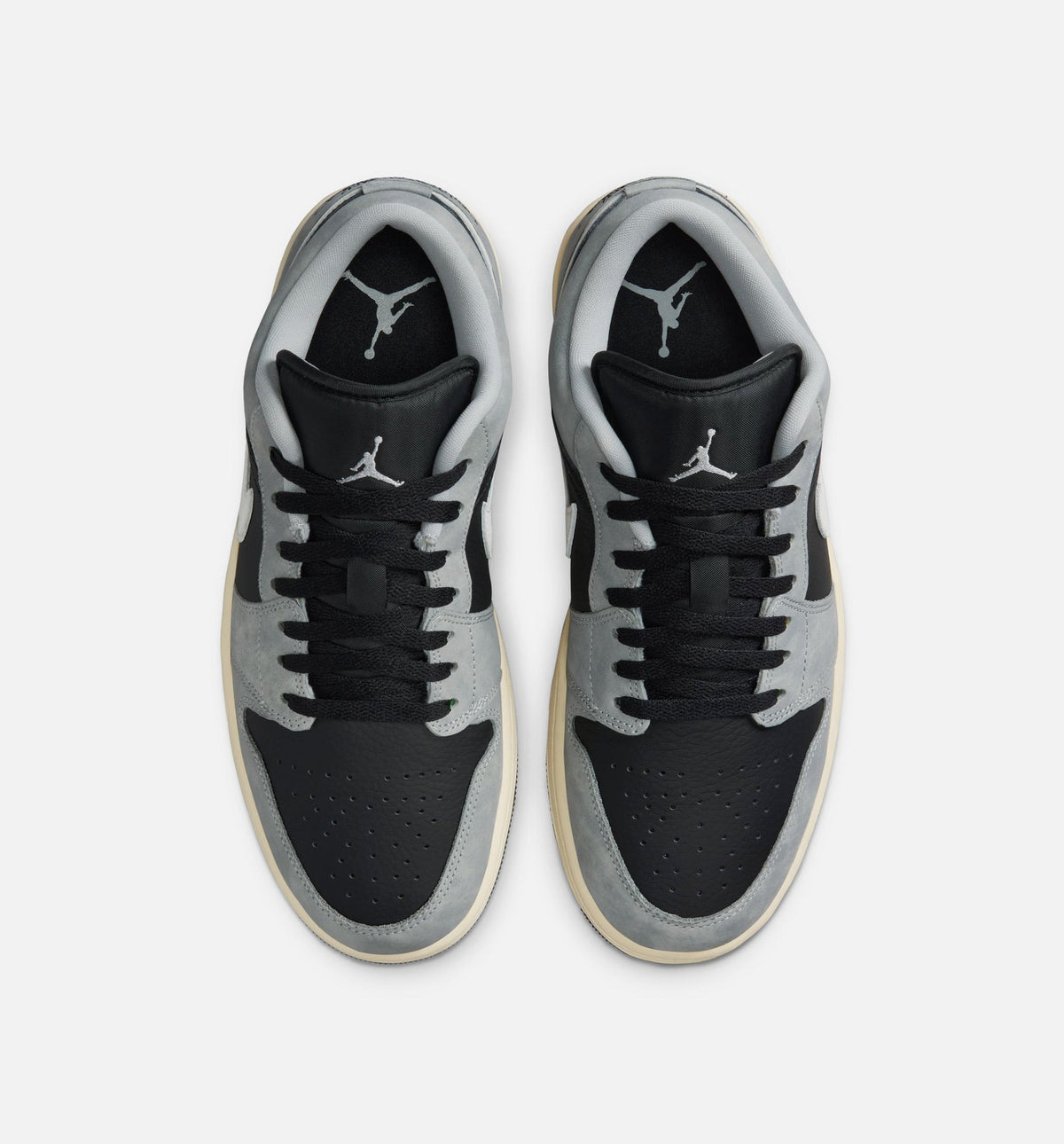 Air Jordan 1 Low SE Men's Lifestyle Sneakers - Light Smoke Grey/White/Off Noir