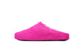 MARNI Long-Hair Calfskin Fussbett Sabot Rose Red