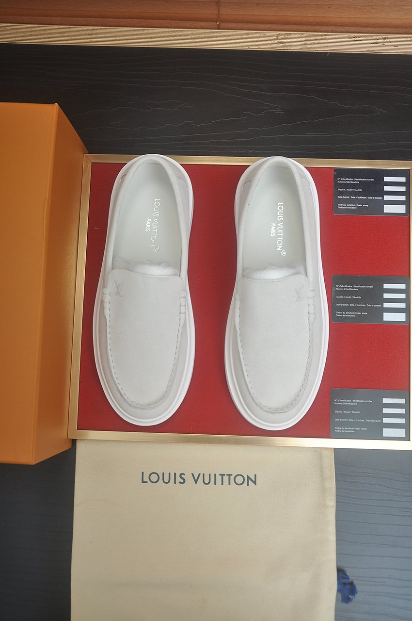 Louis Vuitton Men's Moc-Toe Slip-On Shoes