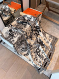 Dior Botanical Print Square Scarf