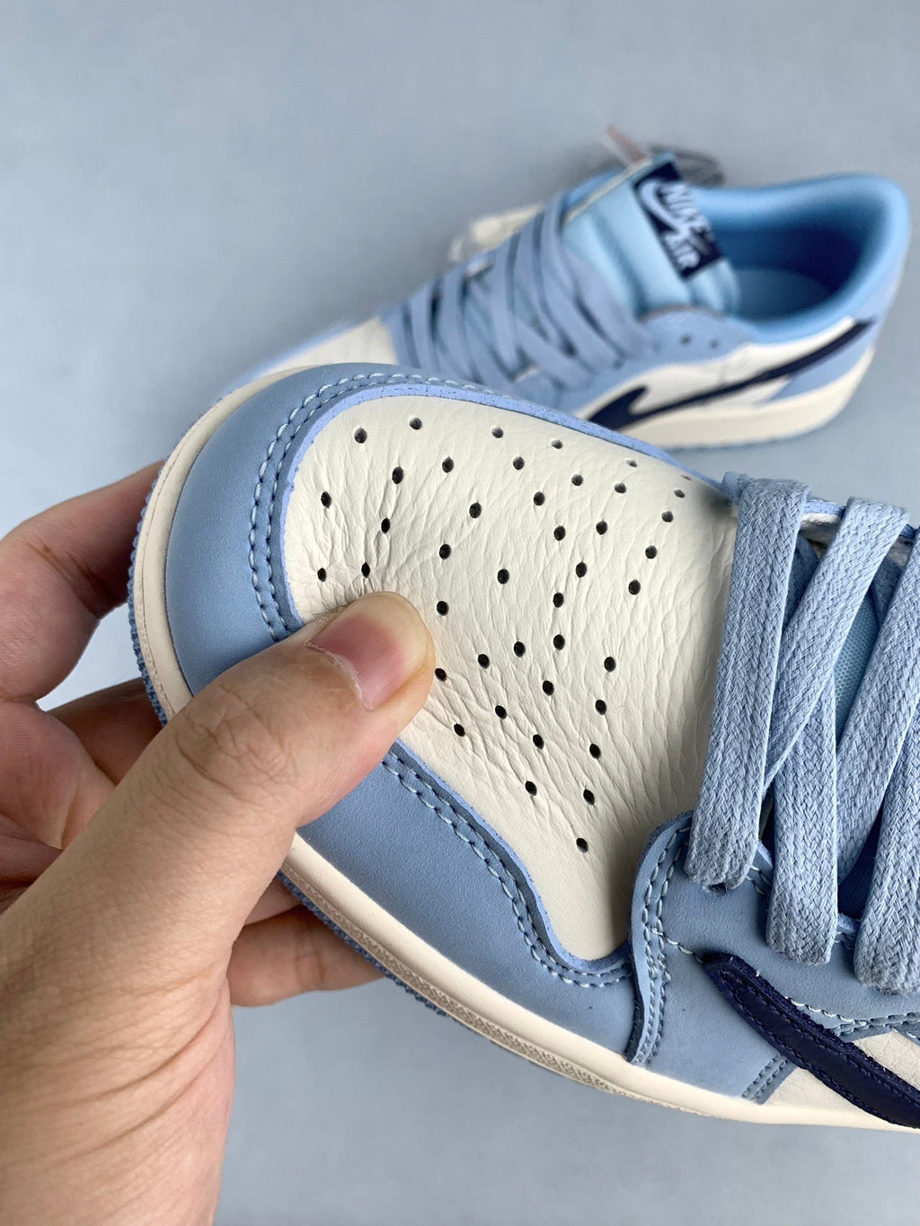 Air Jordan 1 Low OG SP White/Blue Unisex Sneakers DM7688-400