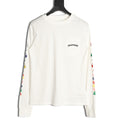 Chrome Hearts Multicolor Cross Graphic Long-Sleeve T-Shirt - White