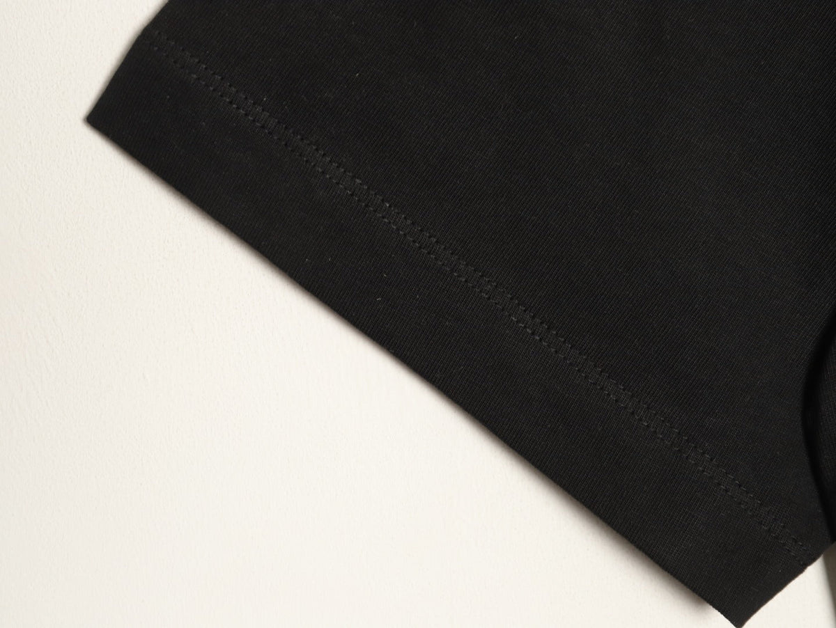 Louis Vuitton Script Lettering Graphic T-Shirt - Black