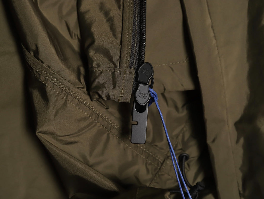 Burberry Equestrian Emblem Hooded Zip Jacket - Olive