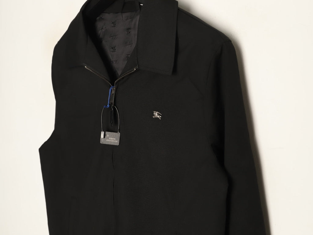 Burberry 26SS Bloomsbury Equestrian Full-Zip Jacket - Black