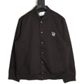 Dior Floral-Detail Back-Logo Varsity Jacket - Black